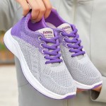 Women's shoes new arrivals casual sports shoes ladies' breathable fly woven shoes girls fashion athletic shoes running shoes student shoes sneaker