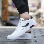 Men Shoes Sneaker Sport Shoes Running Shoes PU Leather Athletic Casual Shoes for Men Discount On Sale White 44