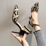 Solid-Color Shoes Women's Low Heels Spring and Summer Stilettos Wild Black Pointed Shallow High Heels. beige 39