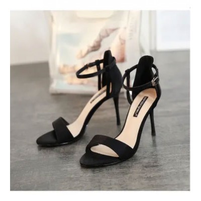 French Girl Sexy Pointed Back Hollow Stiletto Heel Bow 8CM High Heels Black 38