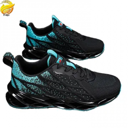 Men’s  shoes women’s leisure sports shoes students running breathable mesh shoes boys fashion sneakers gym shoes  athletic shoes black+green 44