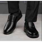 Men's classic leather shoes soft sole Business shoes Artificial leather  Oxfords Casual shoes Oxfords 40 Black