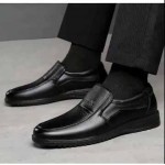 Men's classic leather shoes soft sole Business shoes Artificial leather  Oxfords Casual shoes Oxfords 40 Black