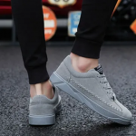 Fashion casual shoes sports shoes mens shoes loafers shoes for mens flats shoes sneakers shoes gray 44