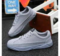 Fashion casual shoes sports shoes mens shoes loafers shoes for mens flats shoes sneakers shoes gray 44