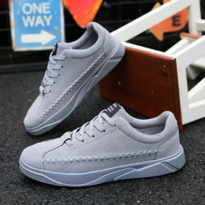 Fashion casual shoes sports shoes mens shoes loafers shoes for mens flats shoes sneakers shoes gray 44