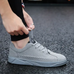 Fashion casual shoes sports shoes mens shoes loafers shoes for mens flats shoes sneakers shoes gray 44