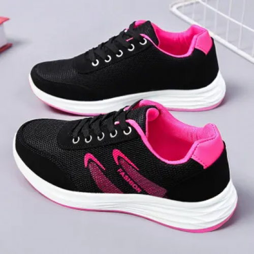 New Arrivals women's cloth shoes ladies' casual sports shoes students shoes girls fashion sneakers running shoes athletic Black 37