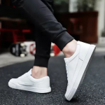 New Arrival Fashion shoes  PU Men's Board Shoes  Outdoor Casual Hiking Shoes Sneakers Sports shoes White 40